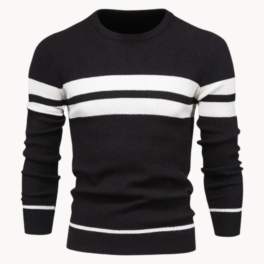 Striped Cotton Crewneck - Sweater CASA LARO