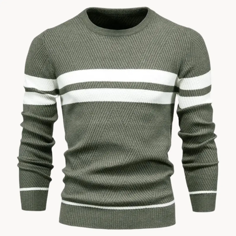 Striped Cotton Crewneck - Sweater CASA LARO