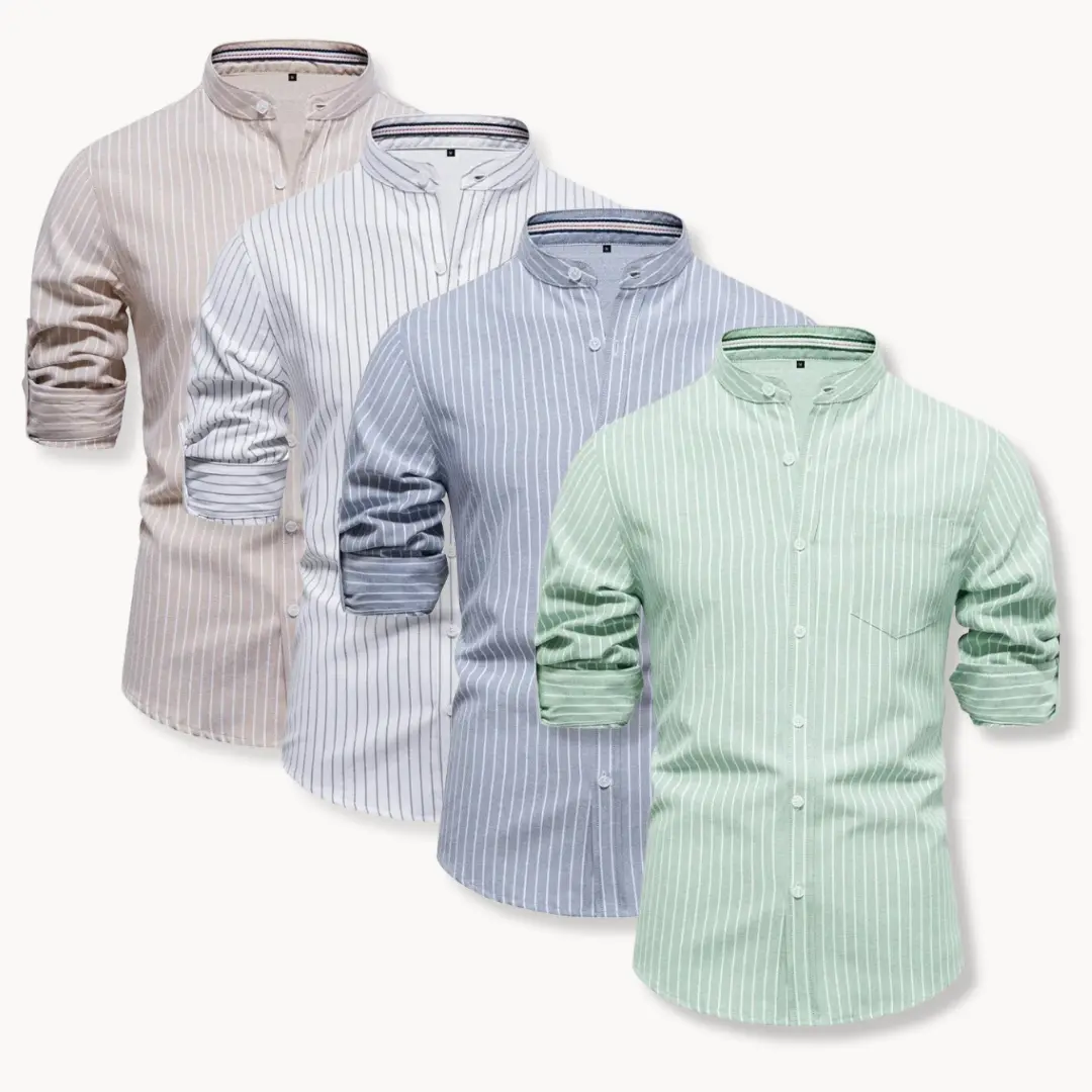 Striped Cotton Oxford - Shirt CASA LARO