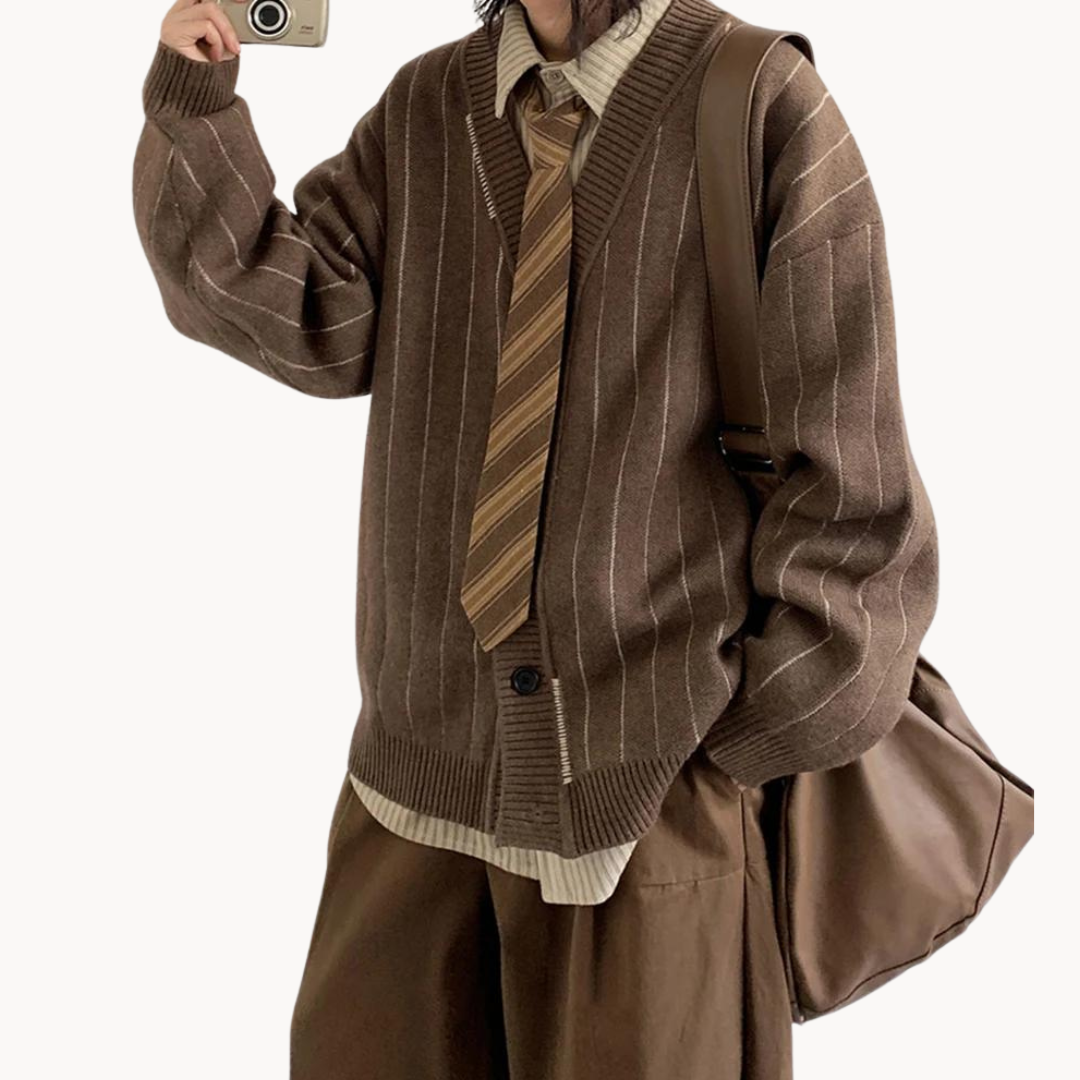 Striped Knit - Cardigan CASA LARO MEN