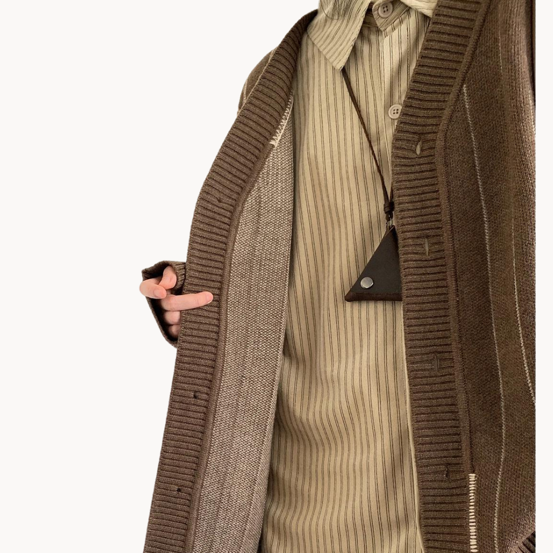 Striped Knit - Cardigan CASA LARO MEN