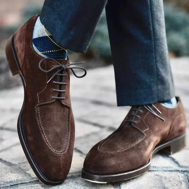 Massimo Suede Lace-Up - Oxfords