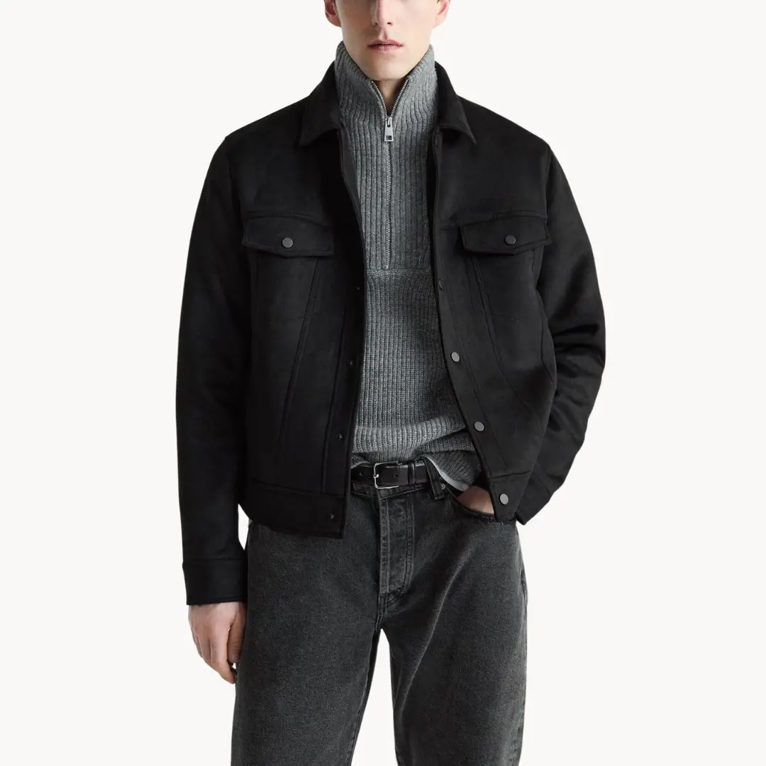 Suede Snap-Front - Jacket CASA LARO