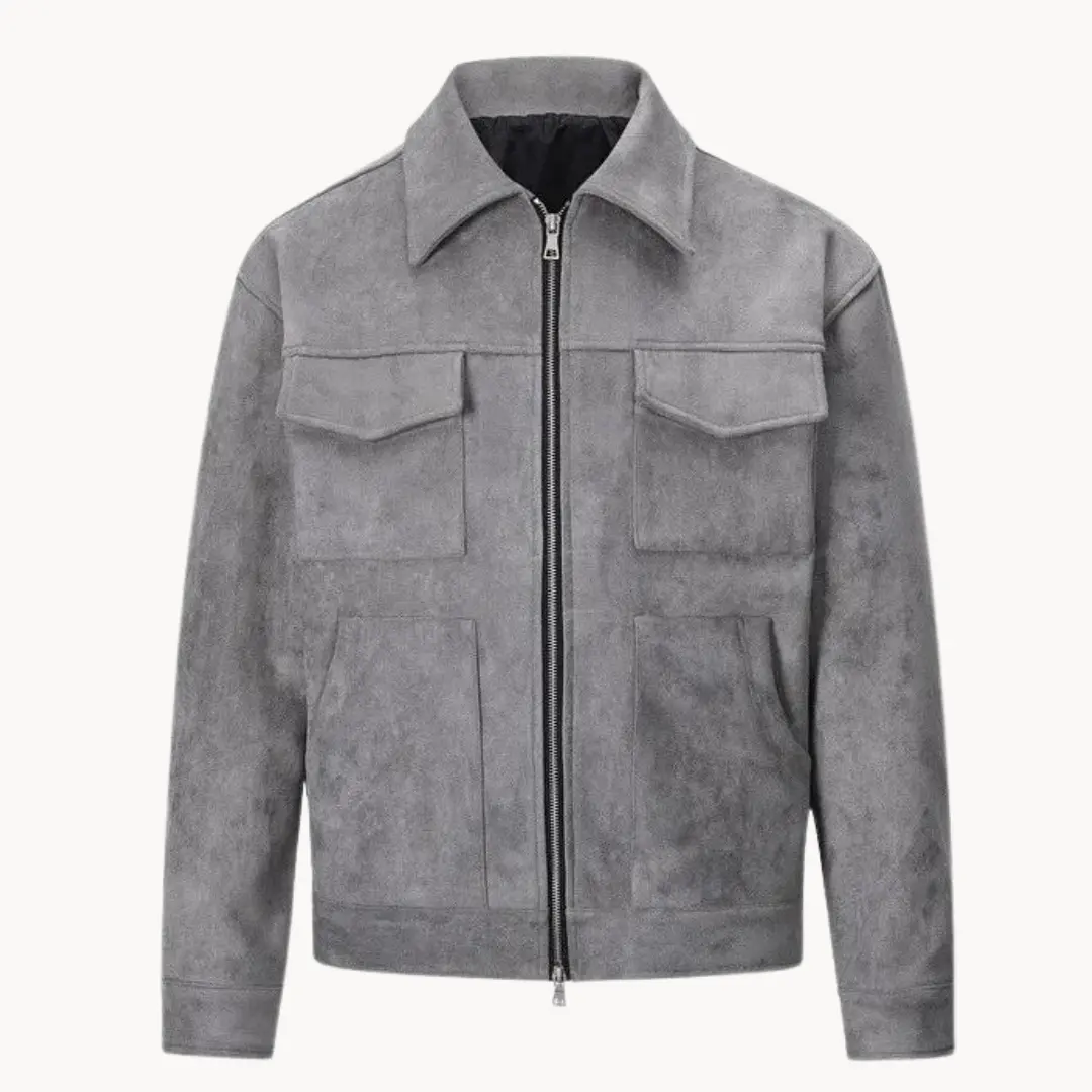 Suede Zip-Collar - Jacket CASA LARO
