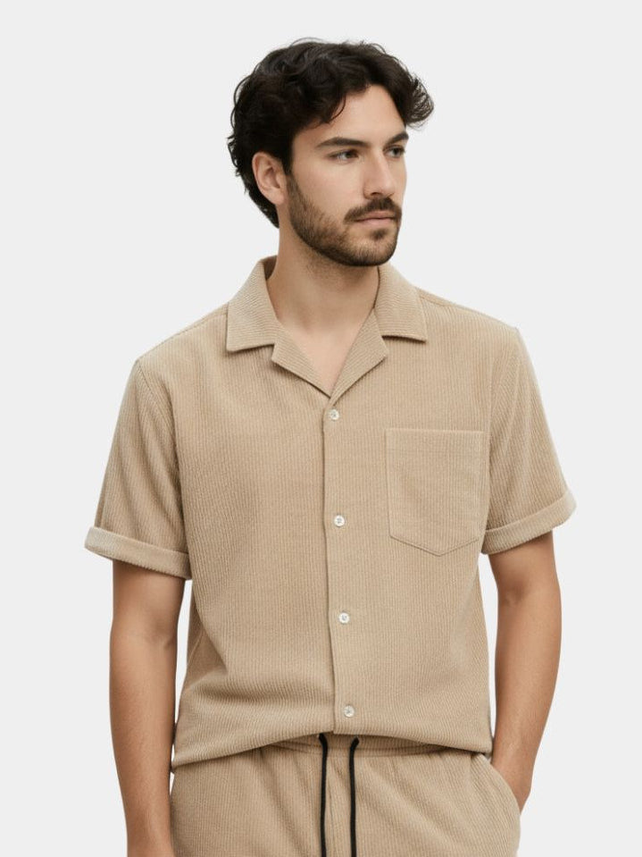Summer Corduroy Set Shorts and Shirt - Casa  Laro CASA LARO