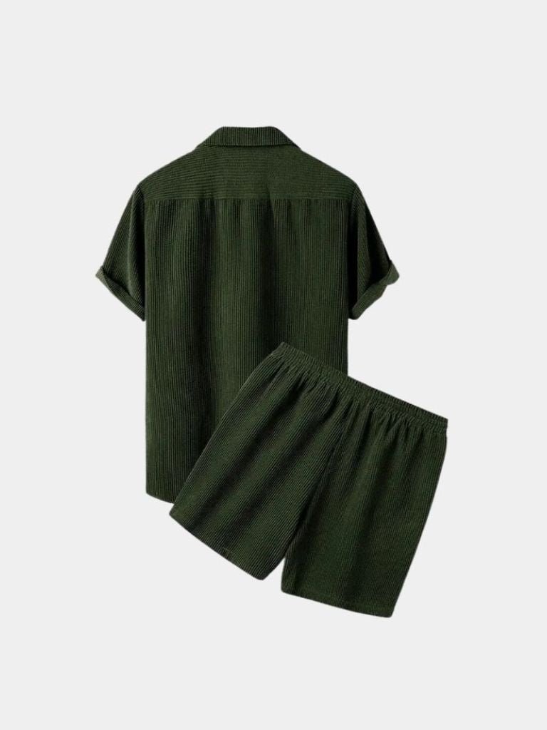 Summer Corduroy Set Shorts and Shirt - Casa  Laro CASA LARO