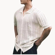 Sweater-Knit Polo - Polo Shirt CASA LARO