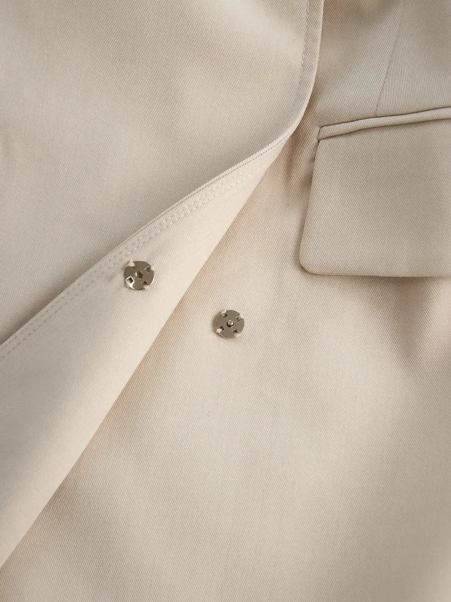 Tailored Blazer-Inspired Belted-Waist Dress - Mini Dress CASA LARO