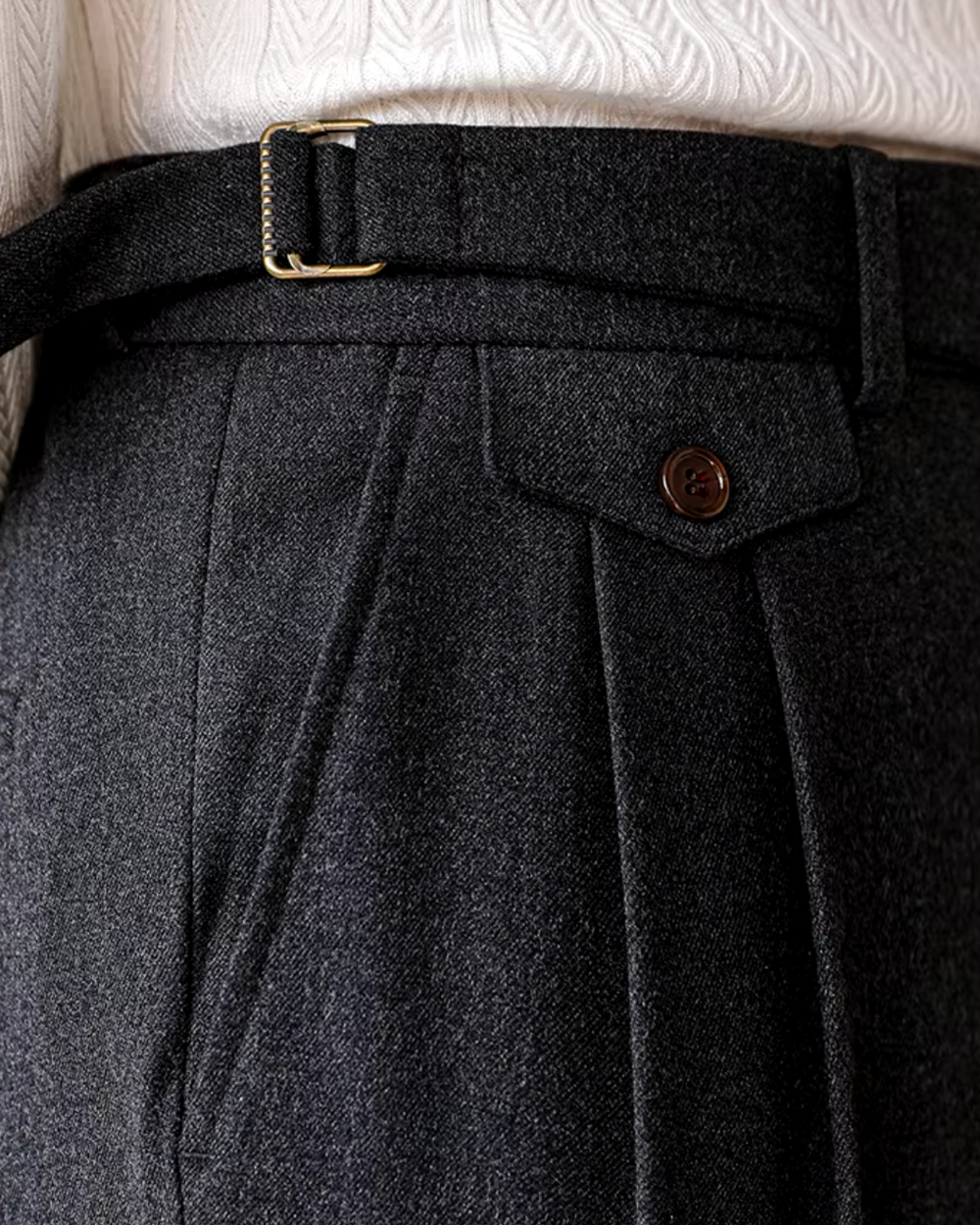 Tailored High-Waist Straight Leg - Trousers CASA LARO MEN