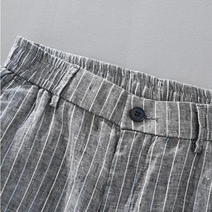 Tailored Striped Linen - Trousers CASA LARO