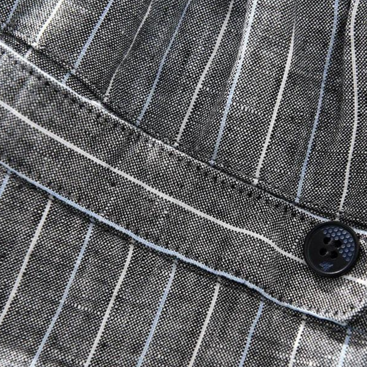 Tailored Striped Linen - Trousers CASA LARO