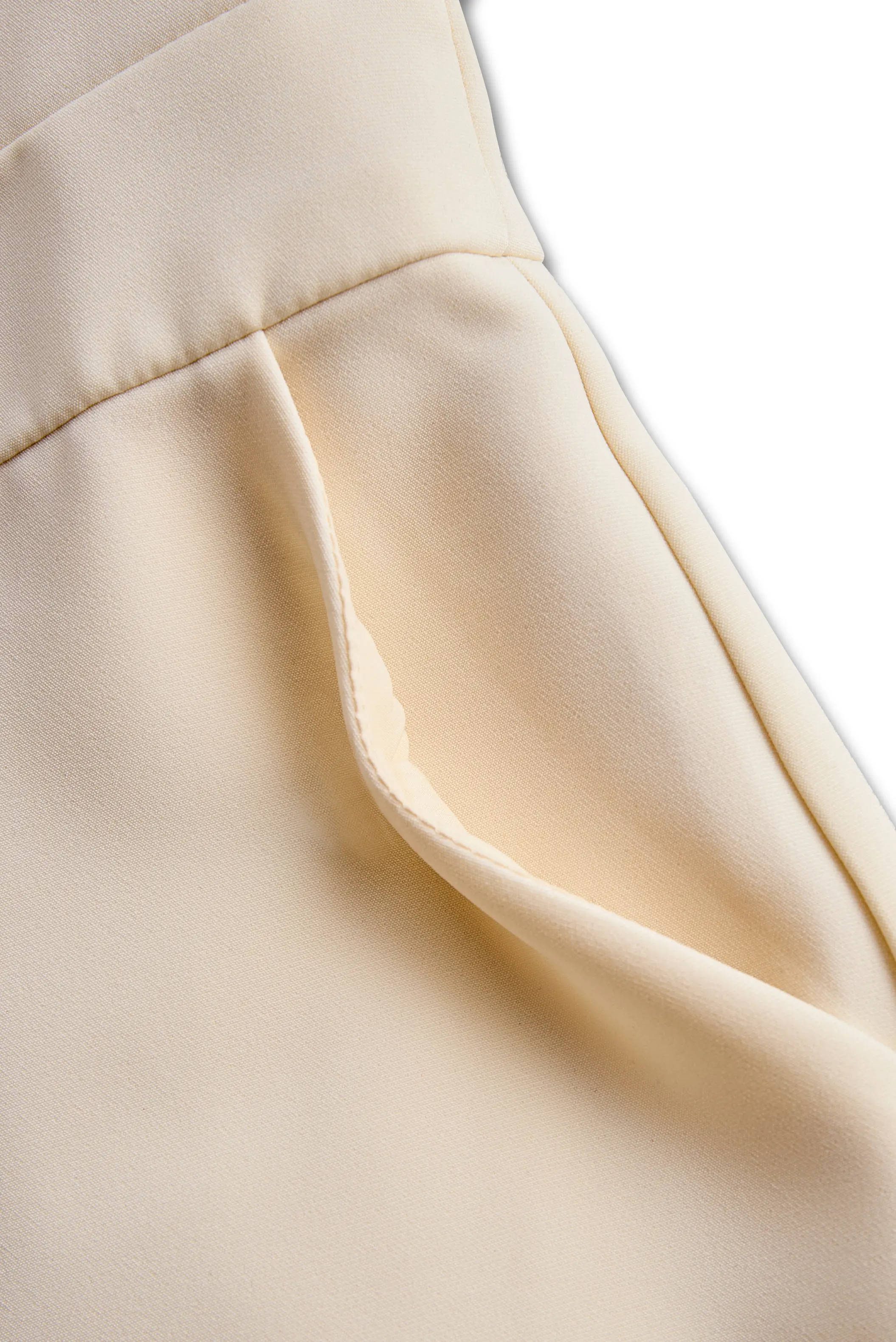 Tailored White Sleeveless Blazer With Gold Trim - Romper CASA LARO