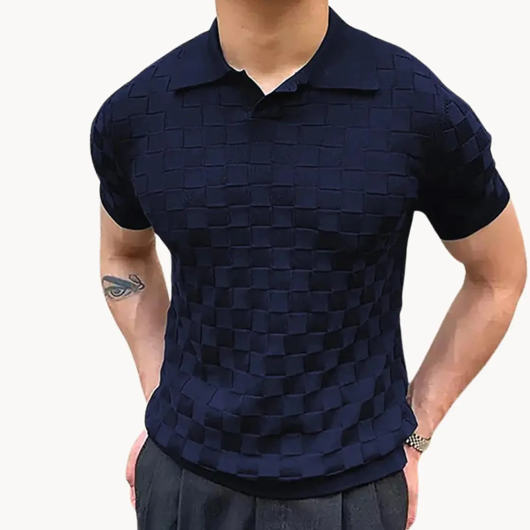 Textured Jacquard Knit - Polo CASA LARO