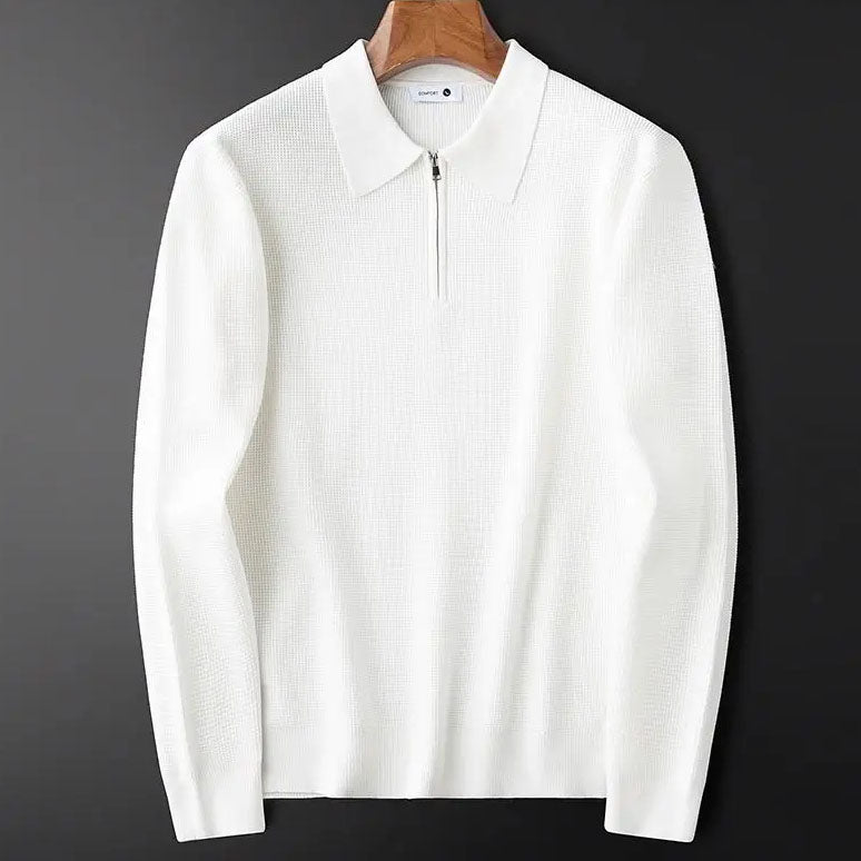 Textured Zip - Polo Shirt CASA LARO MEN