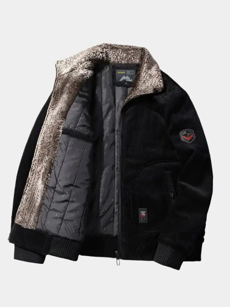 Thermal Windbreaker Corduroy Jacket - Casa  Laro CASA LARO