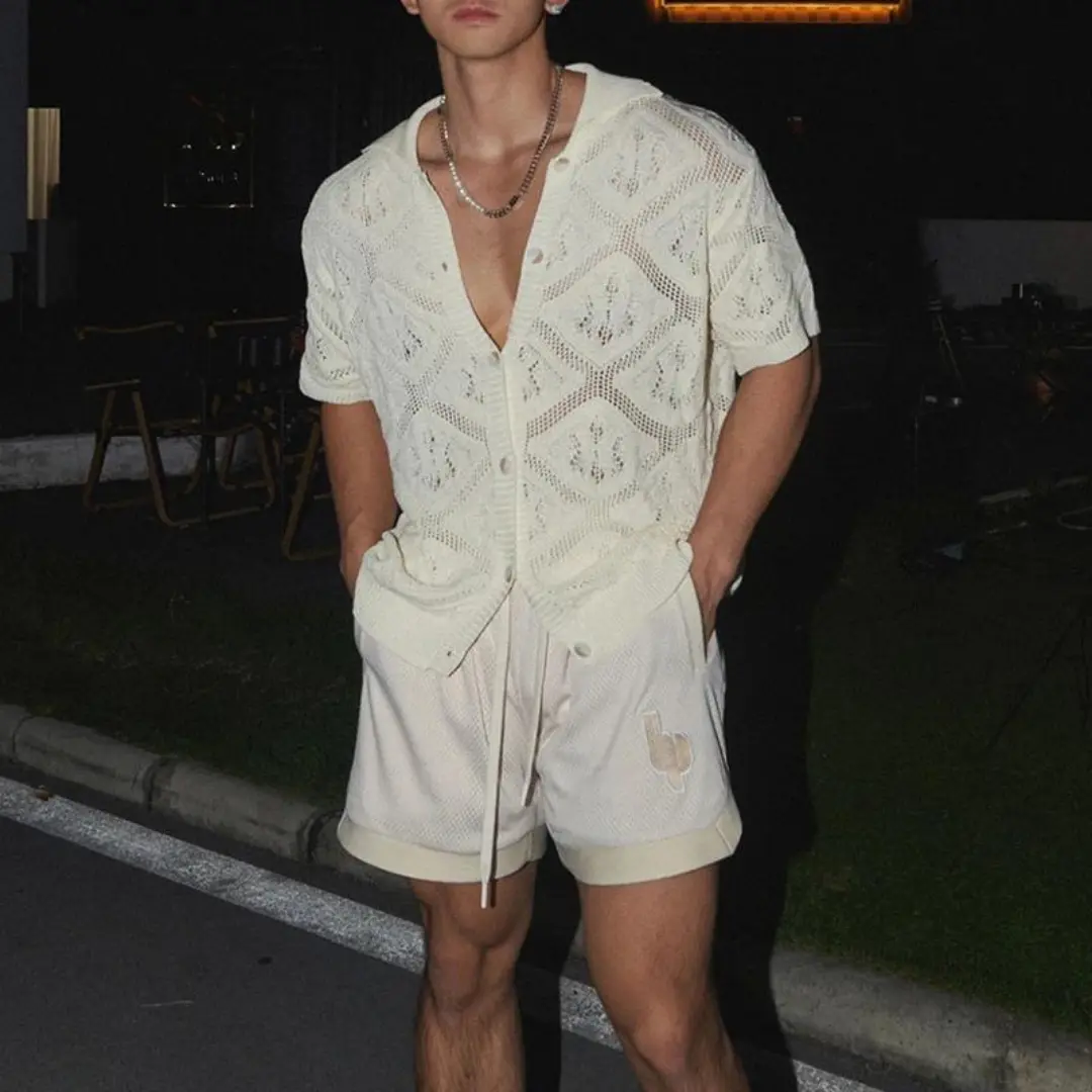 Tidal Crochet Knit - T-Shirt CASA LARO