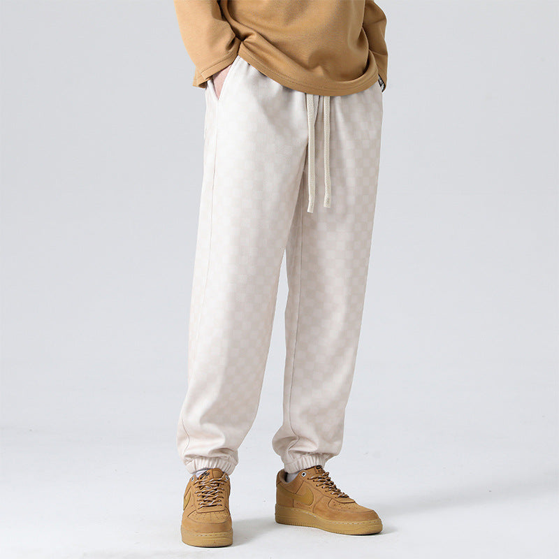 Tone-On-Tone Checked - Joggers CASA LARO MEN