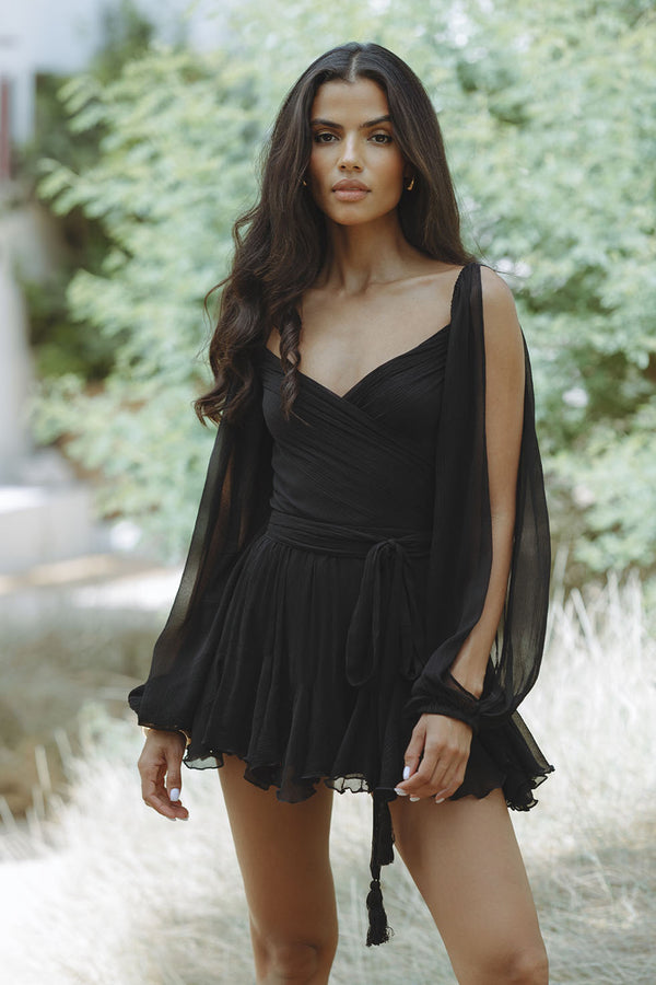 Amelie Satin Slip - Mini Dress