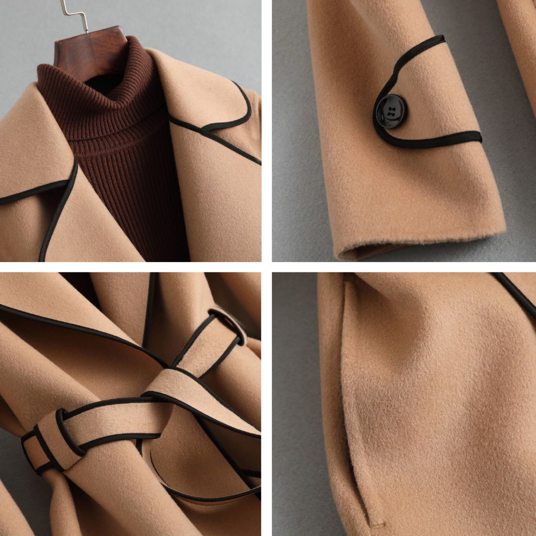 Classic Double-Breasted Belted Trench - Coat