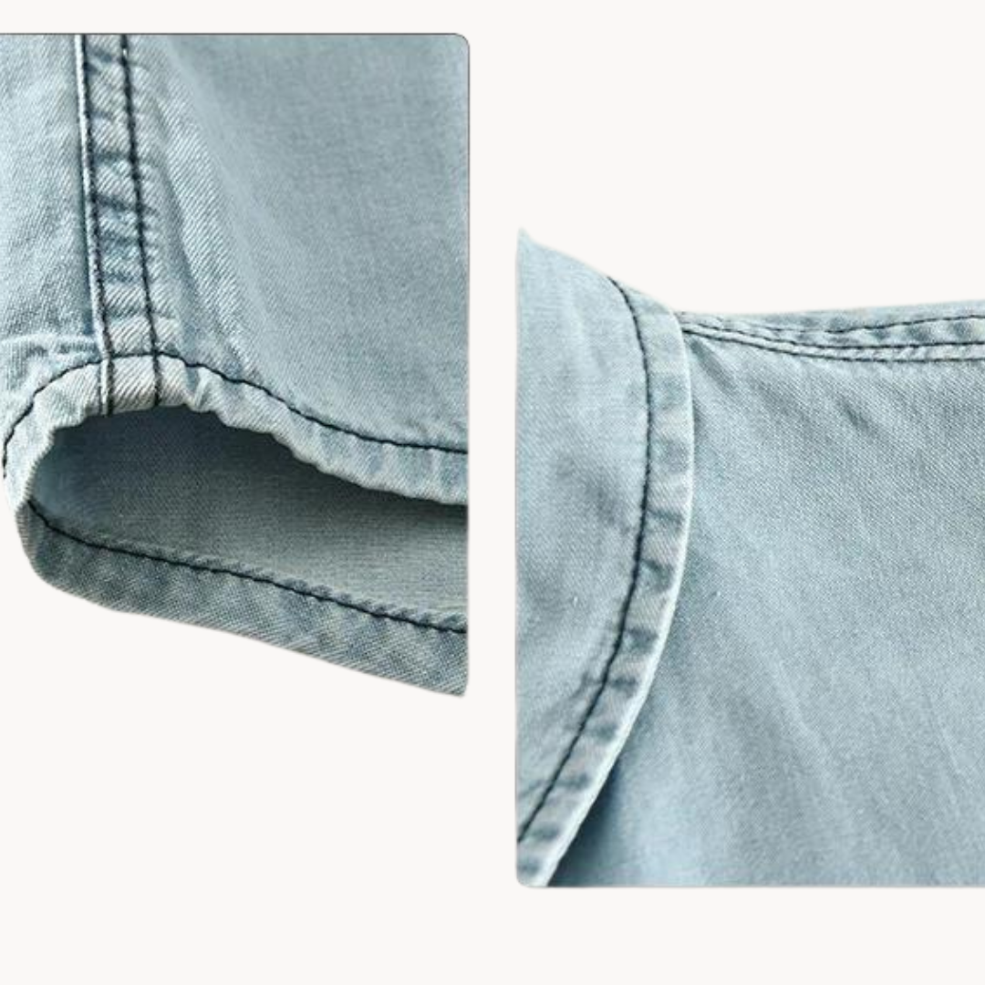 Chambray Western Button-Down - Shirt