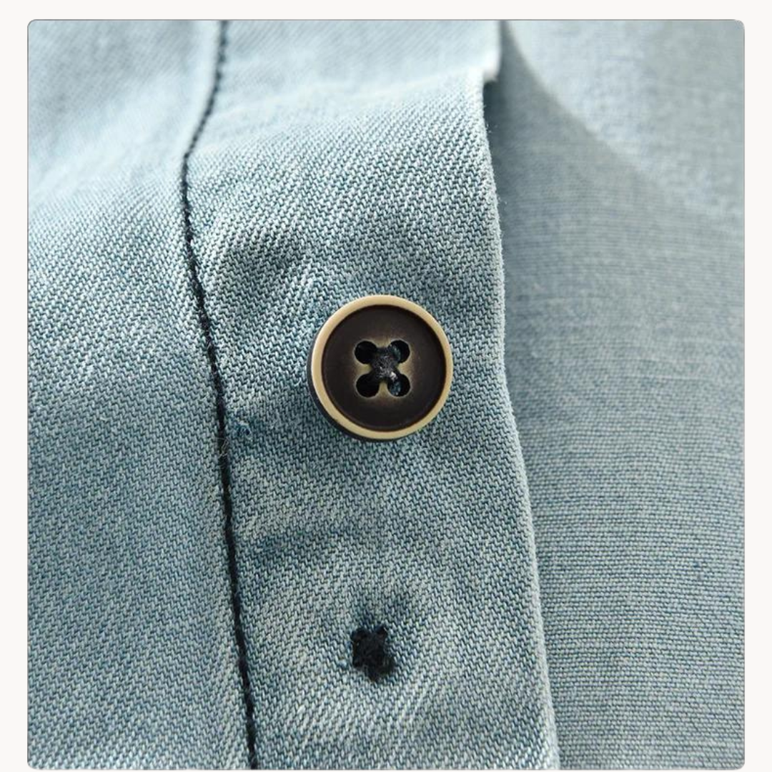 Chambray Western Button-Down - Shirt