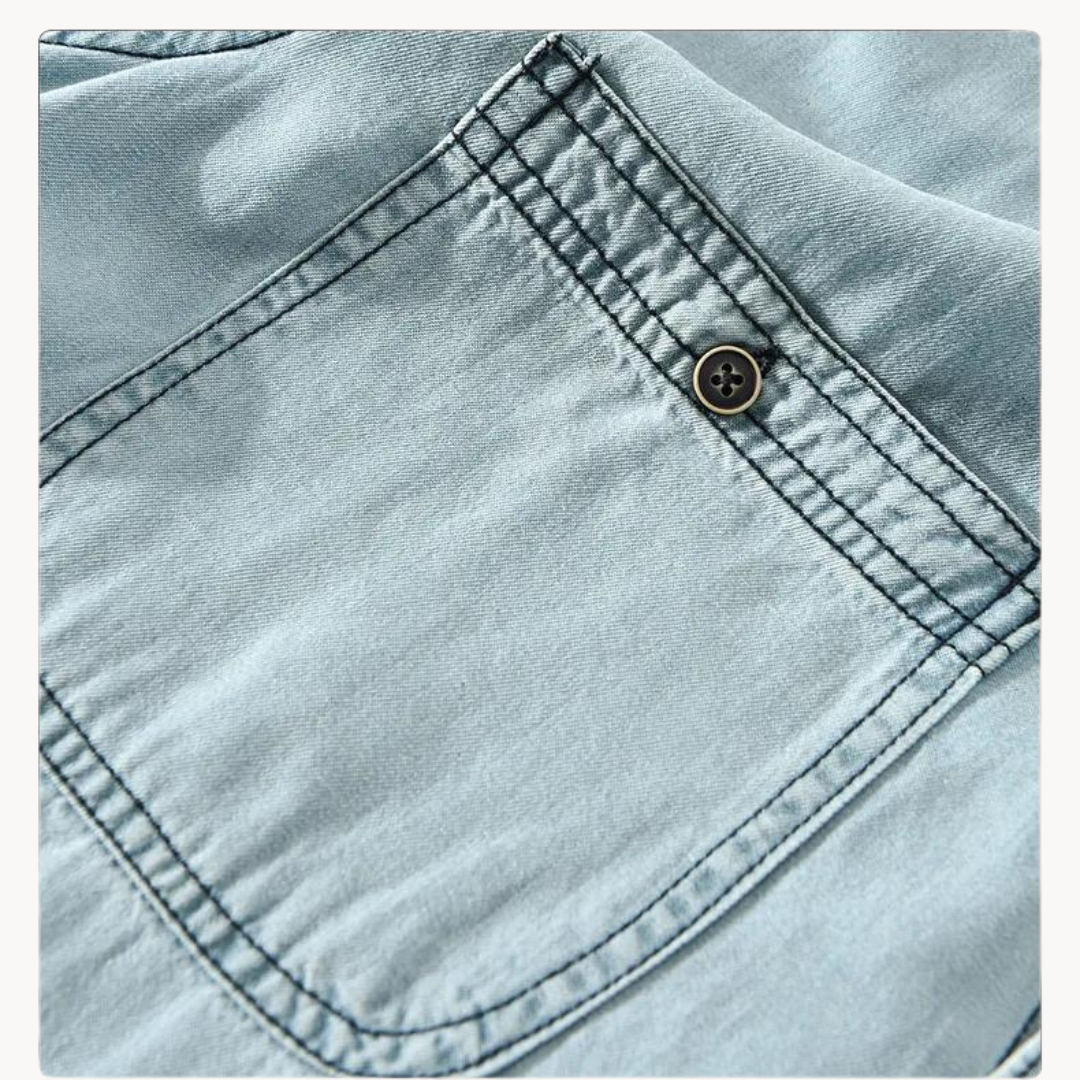 Chambray Western Button-Down - Shirt