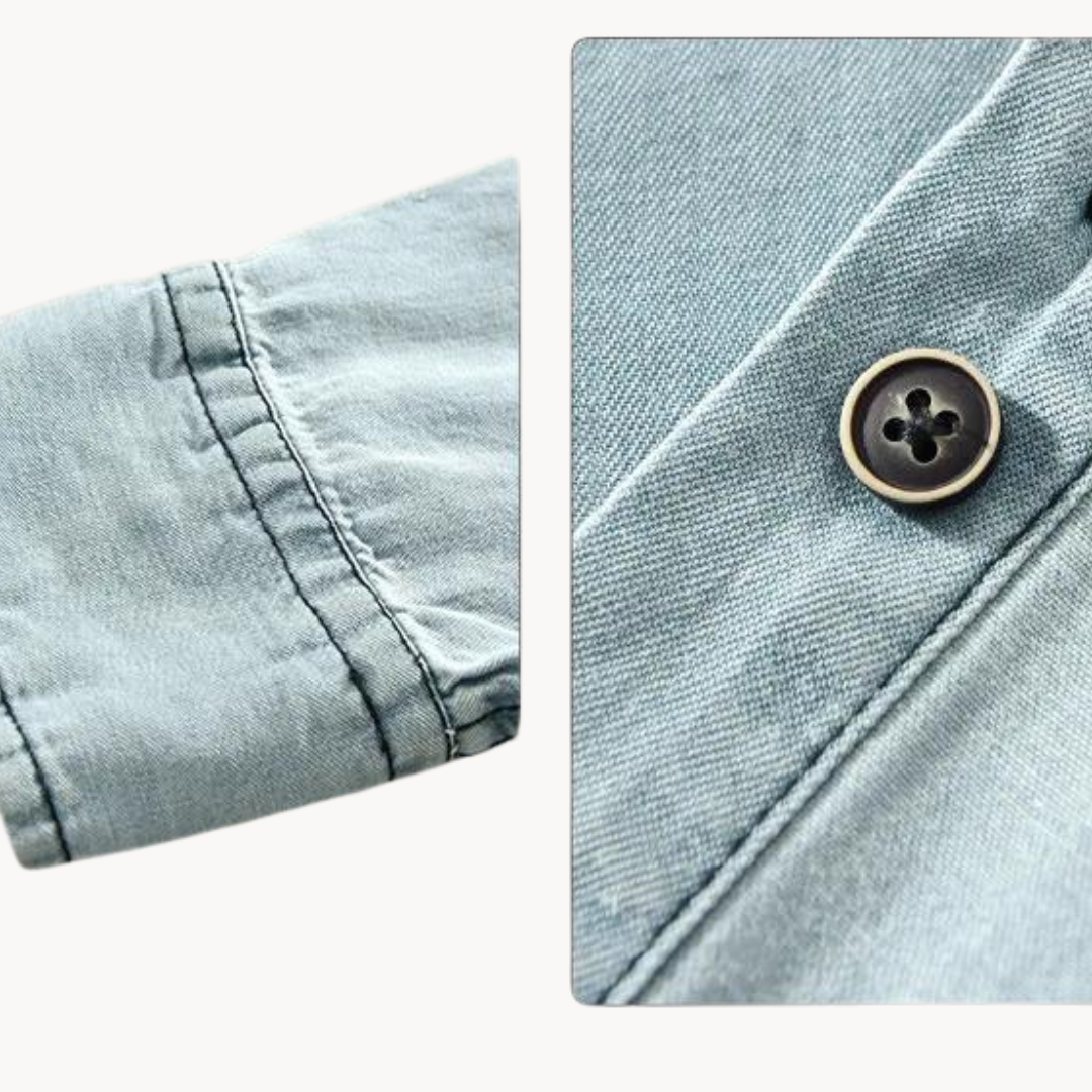 Chambray Western Button-Down - Shirt