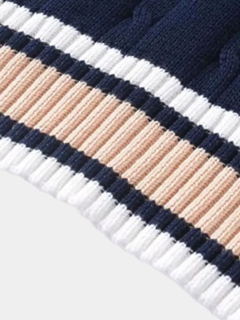 V Neck Elegant Knit Vest - Casa  Laro CASA LARO