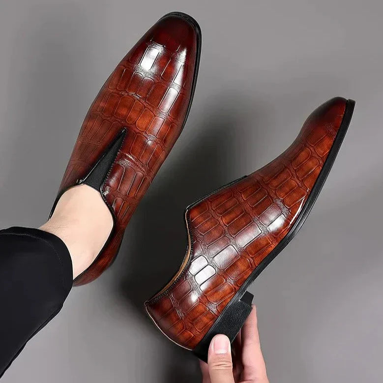 Valencia Genuine Leather Slip-On - Loafers CASA LARO MEN