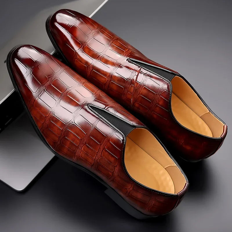 Valencia Genuine Leather Slip-On - Loafers CASA LARO MEN