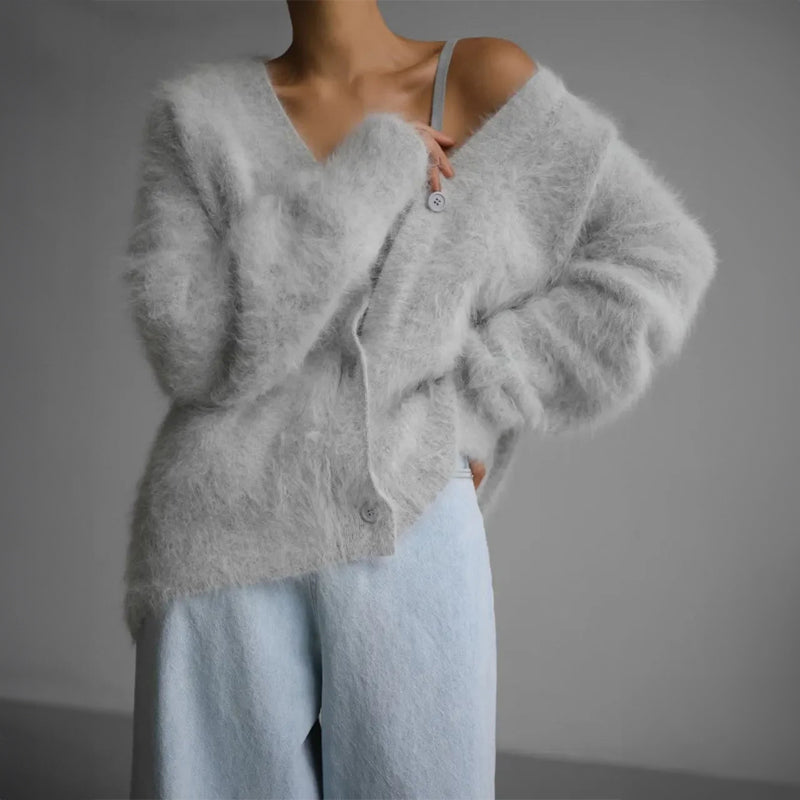 Oversized Chunky Knit - Cardigan