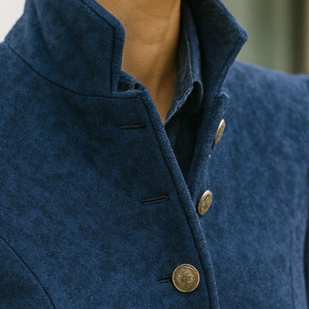 Valerie - Elegant High-Neck Cardigan CASA LARO WOMEN