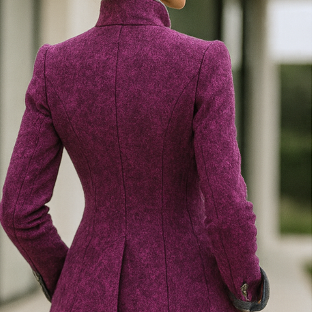 Valerie - Elegant High-Neck Cardigan CASA LARO WOMEN