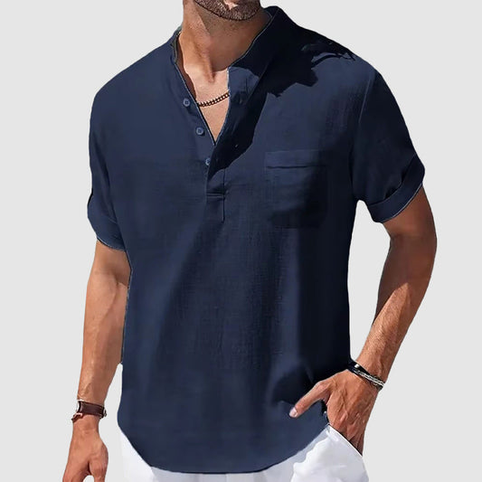 Valiente Cotton Henley - T-Shirt CASA LARO MEN