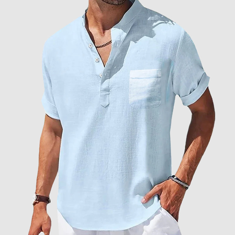 Valiente Cotton Henley - T-Shirt CASA LARO MEN