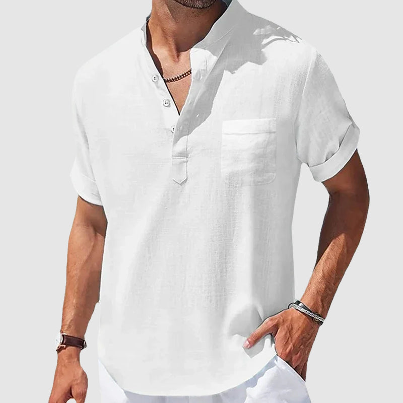 Valiente Cotton Henley - T-Shirt CASA LARO MEN