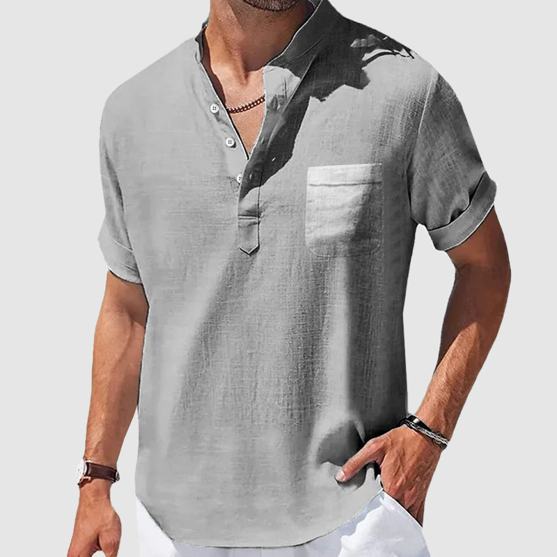 Valiente Cotton Henley - T-Shirt CASA LARO MEN