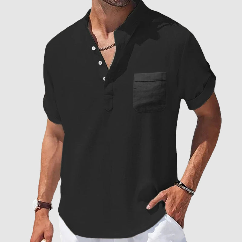 Valiente Cotton Henley - T-Shirt CASA LARO MEN