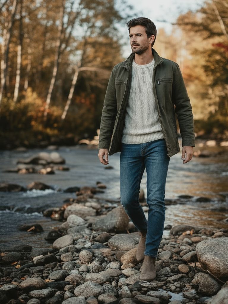Valmont Vintage Olive Field Jacket - Casa  Laro CASA LARO