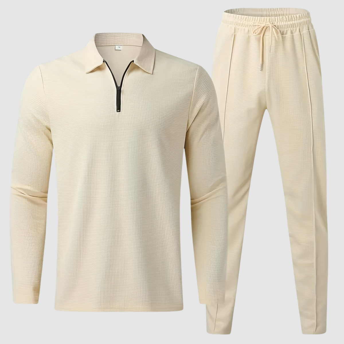 Waffle Knit Leisure - Two-Piece Set