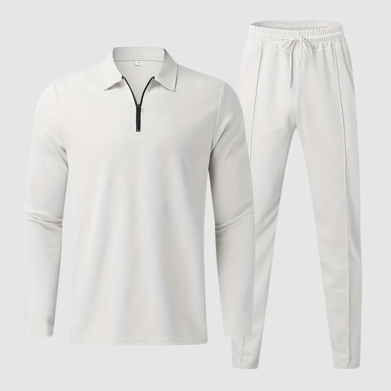 Waffle Knit Leisure - Two-Piece Set