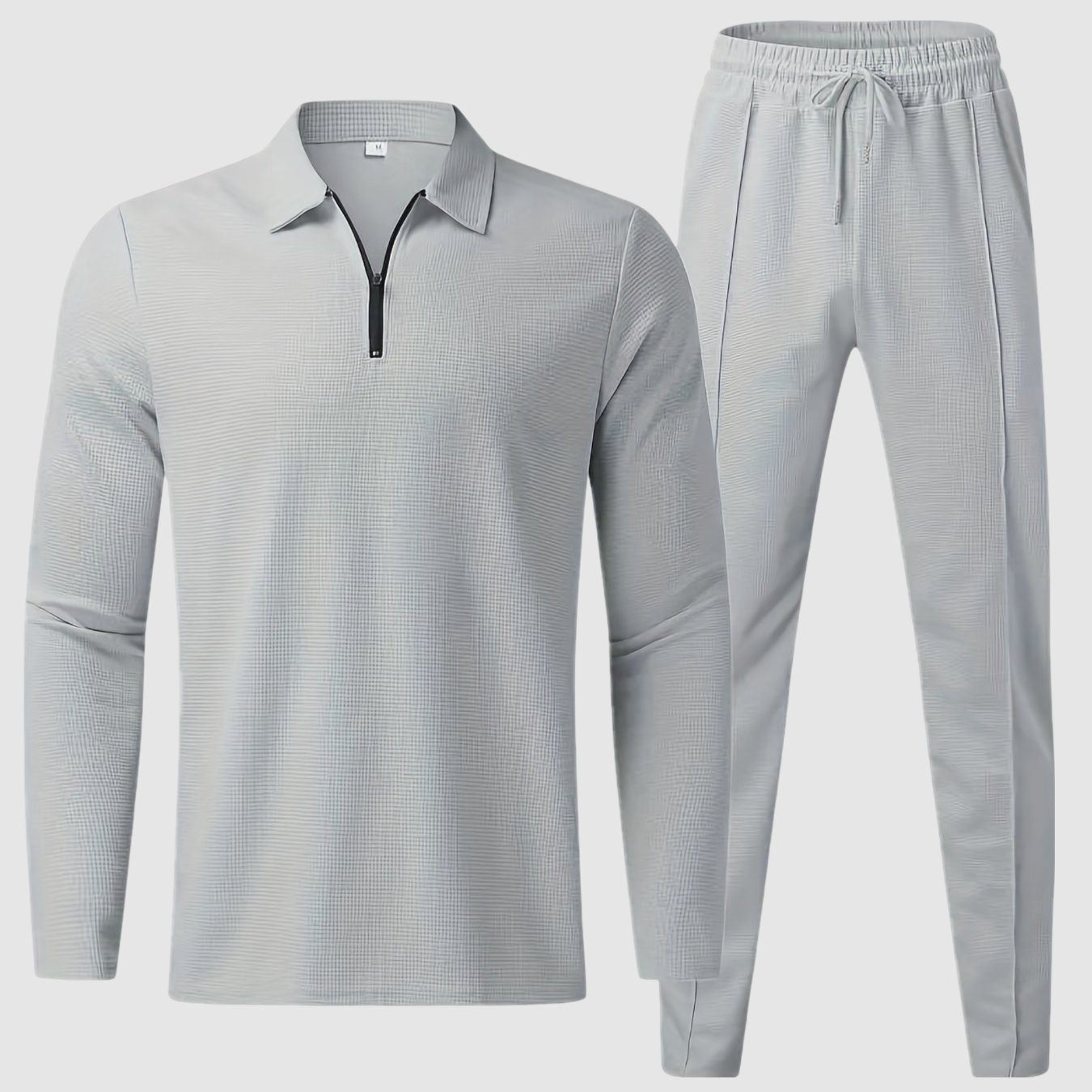 Waffle Knit Leisure - Two-Piece Set