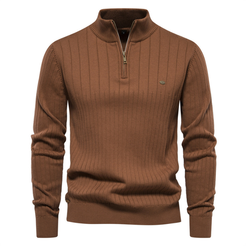 Onyx Zip-Up Knit - Sweater