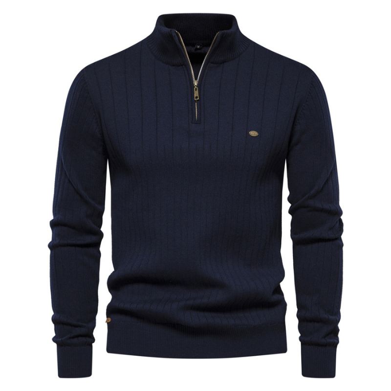 Onyx Zip-Up Knit - Sweater