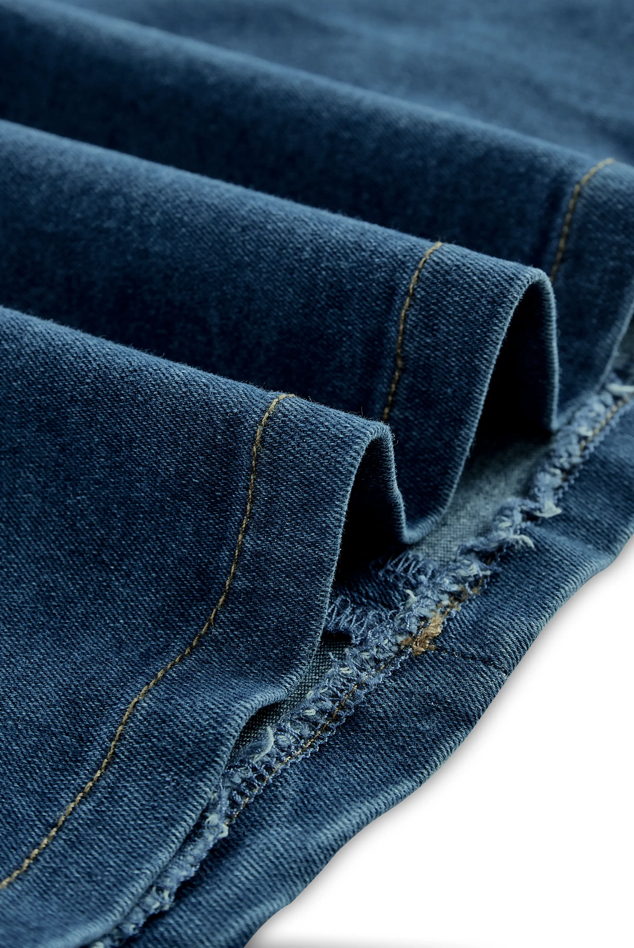 Vibrant Blue Halter Denim - Mini Dress CASA LARO