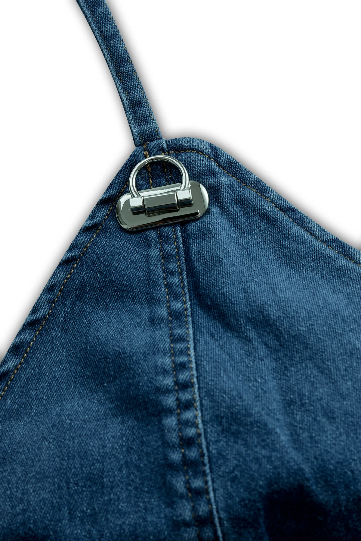 Vibrant Blue Halter Denim - Mini Dress CASA LARO