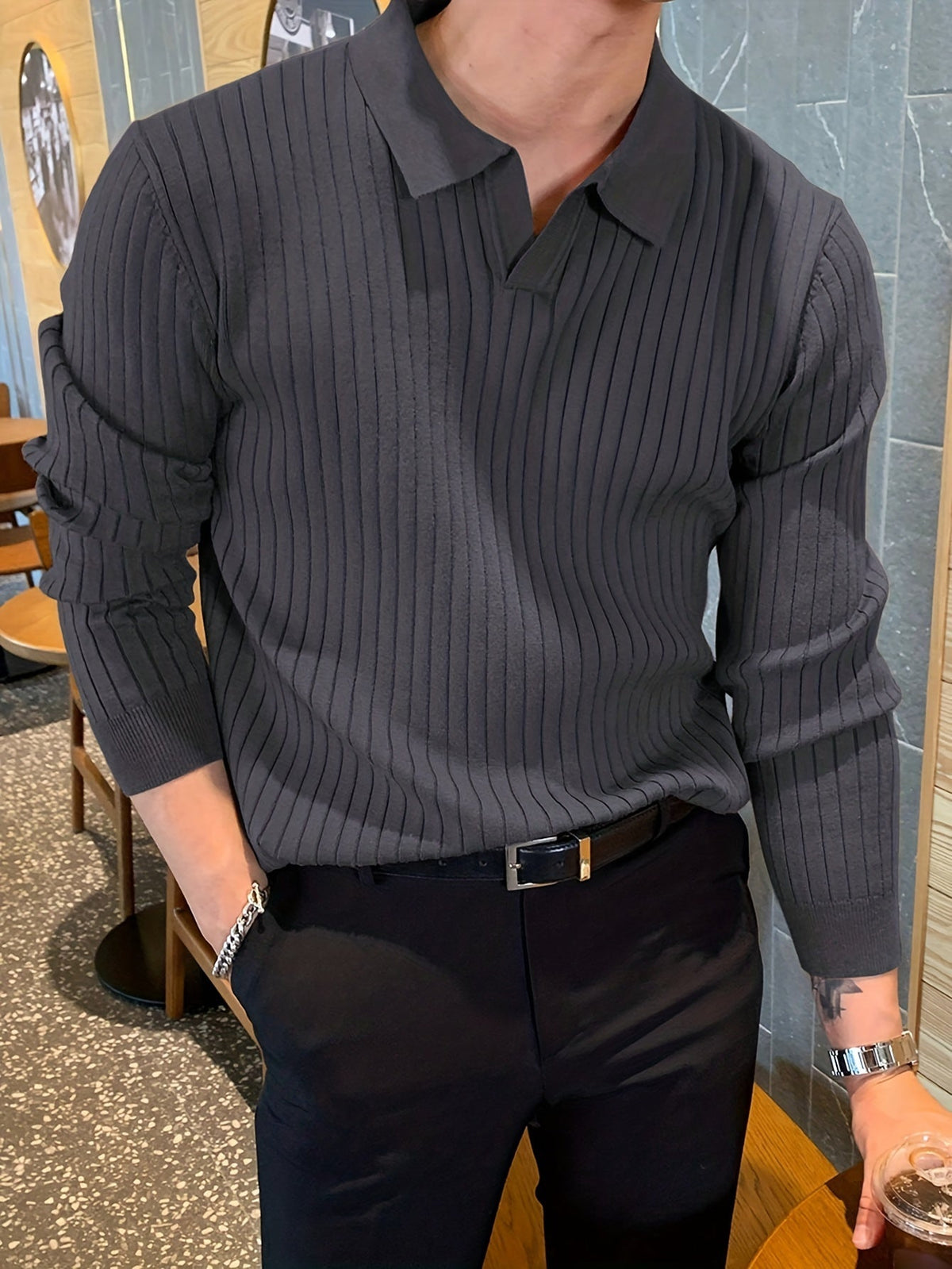 Vienna Ribbed Knit - Polo CASA LARO MEN