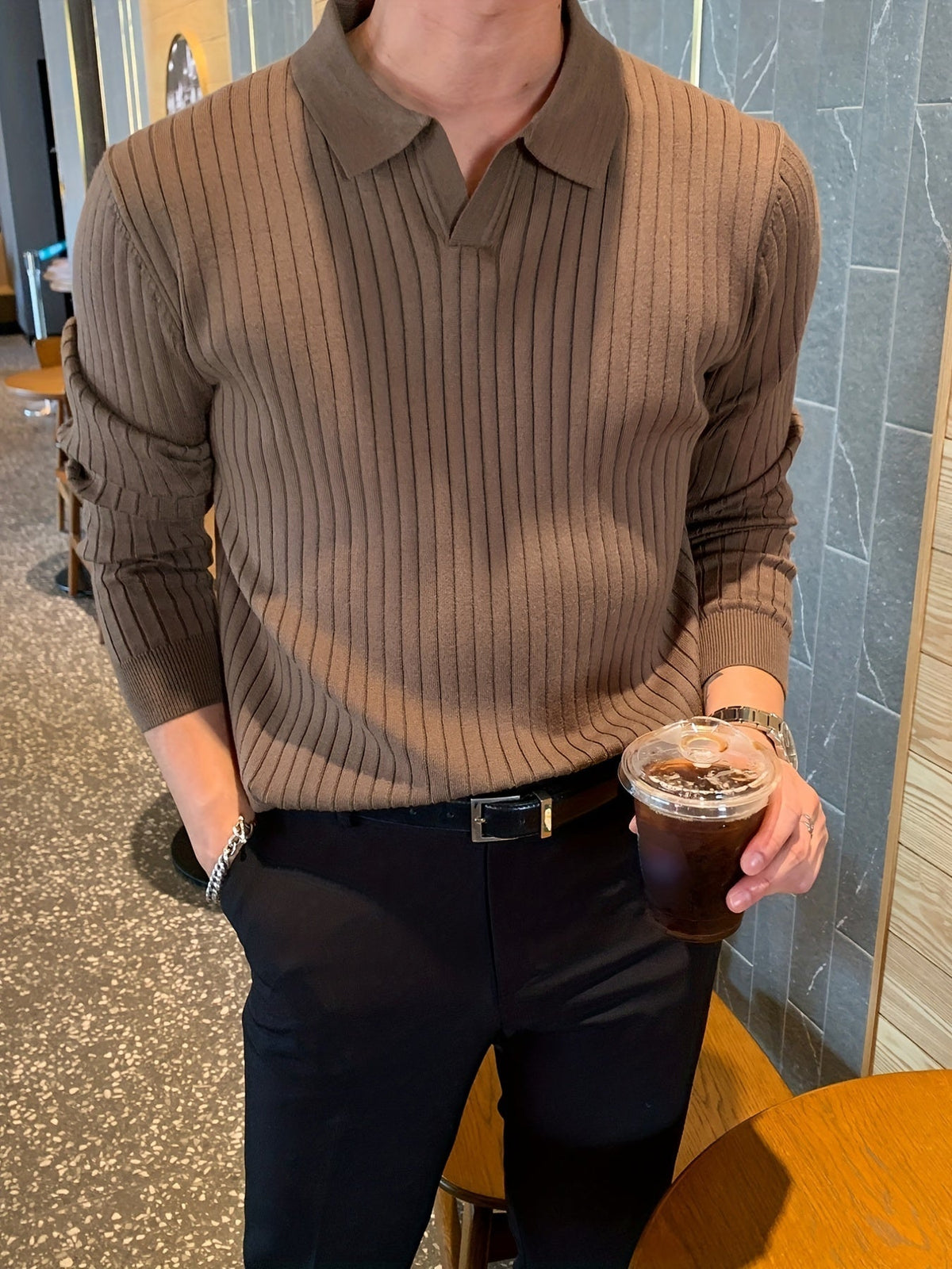 Vienna Ribbed Knit - Polo CASA LARO MEN