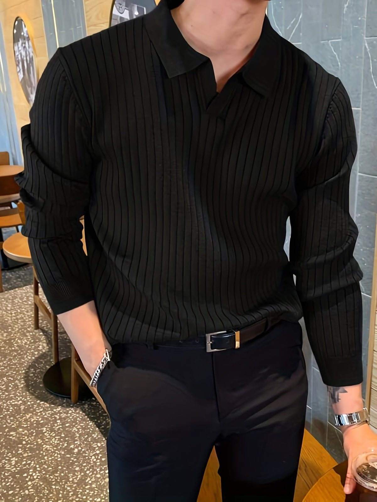 Vienna Ribbed Knit - Polo CASA LARO MEN