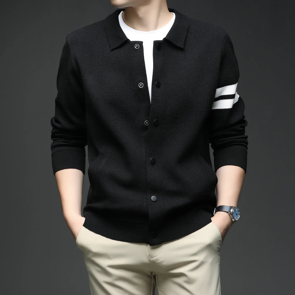 Vienna Striped Knit - Cardigan CASA LARO MEN